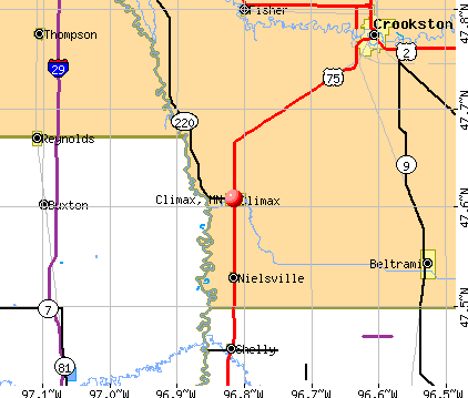 Climax, MN map