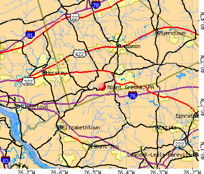 Mount Gretna, PA map