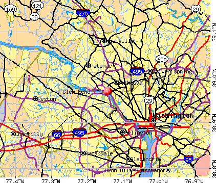 Glen Echo, MD map