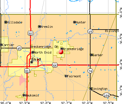 Breckenridge, OK map