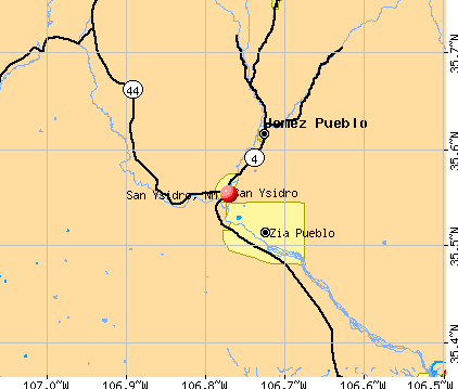 San Ysidro, NM map