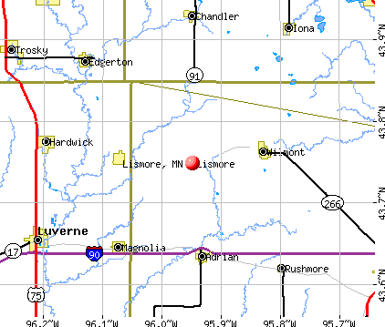 Lismore, MN map