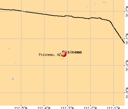 Pisinemo, AZ map