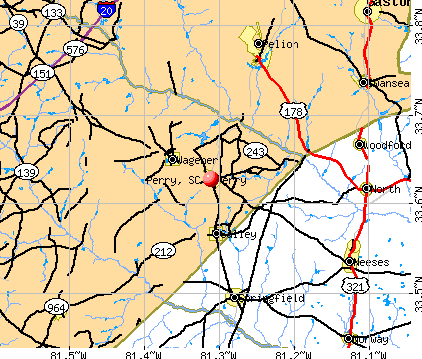 Perry, SC map