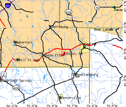 Elgin, PA map