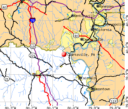 Clarksville, PA map