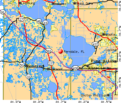 Ferndale, FL map