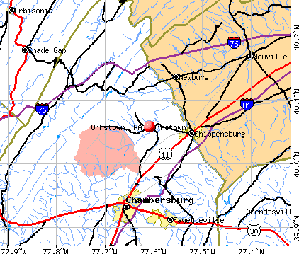 Orrstown, PA map