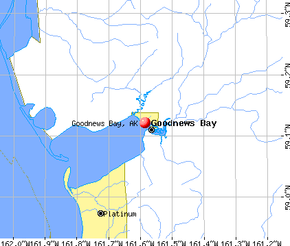 Goodnews Bay, AK map