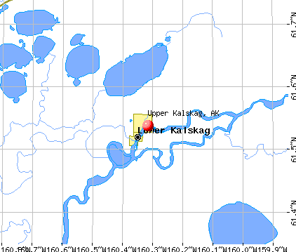 Upper Kalskag, AK map