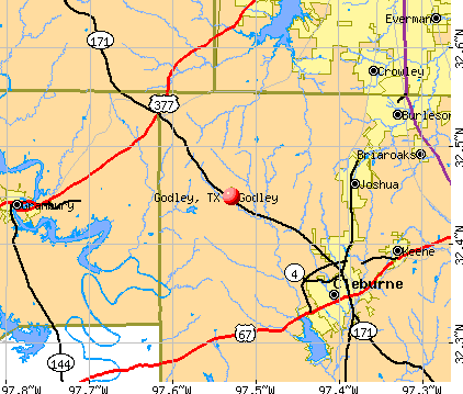 Godley, TX map