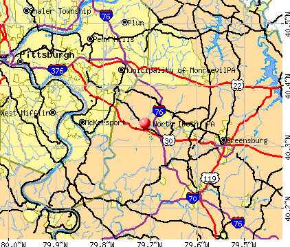 North Irwin, PA map