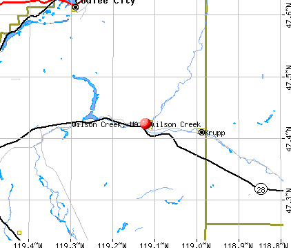Wilson Creek, WA map