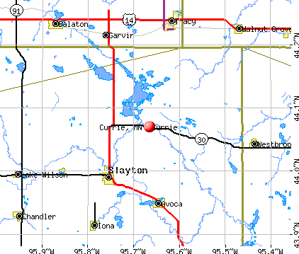 Currie, MN map