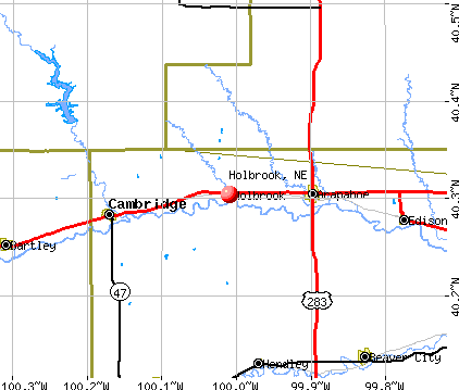 Holbrook, NE map