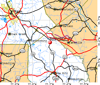 Walstonburg, NC map