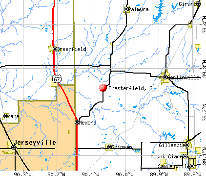Chesterfield, IL map