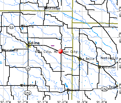 Knox City, MO map
