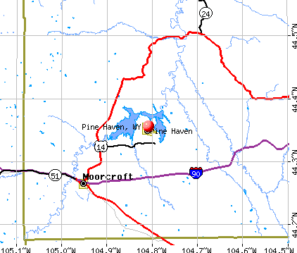 Pine Haven, WY map