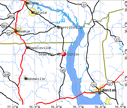 Colerain, NC map