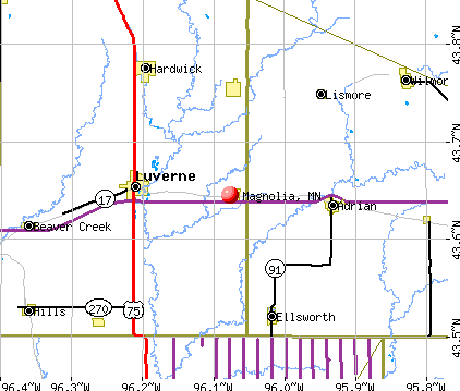 Magnolia, MN map