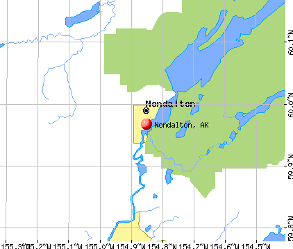 Nondalton, AK map