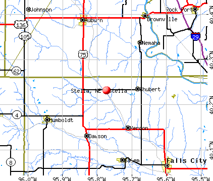 Stella, NE map