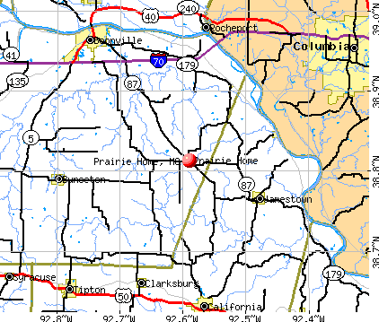 Prairie Home, MO map