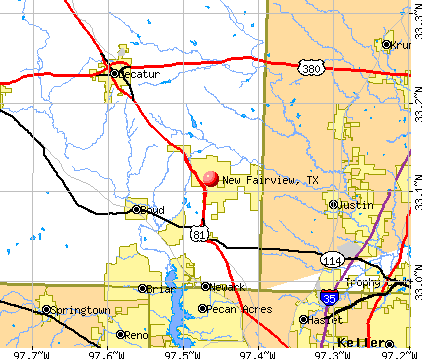New Fairview, TX map