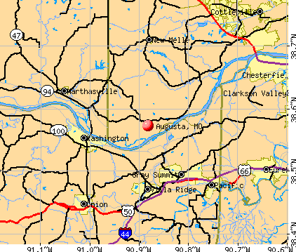 Augusta, MO map