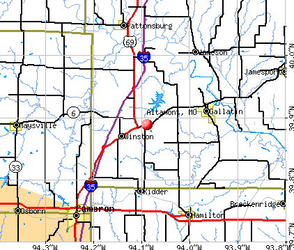 Altamont, MO map