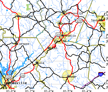 Alto, GA map
