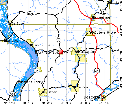 Mount Sterling, WI map