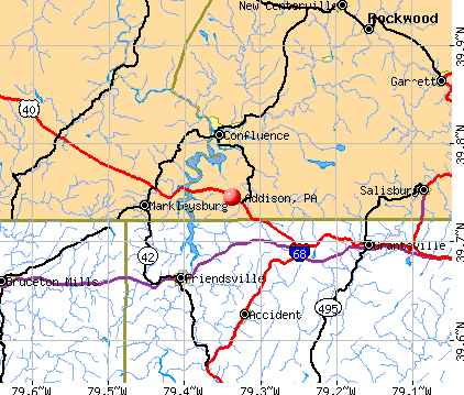 Addison, PA map
