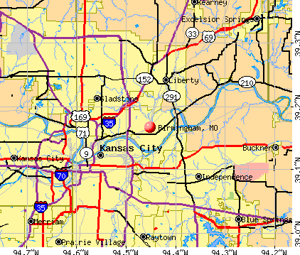Birmingham, MO map