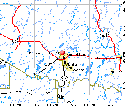 Mineral Hills, MI map
