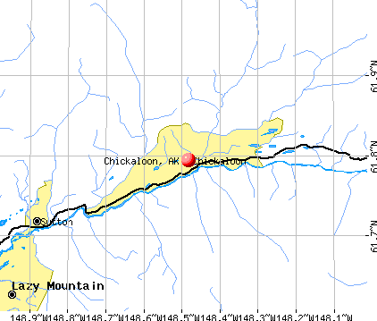 Chickaloon, AK map