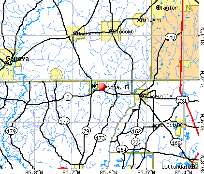 Noma, FL map