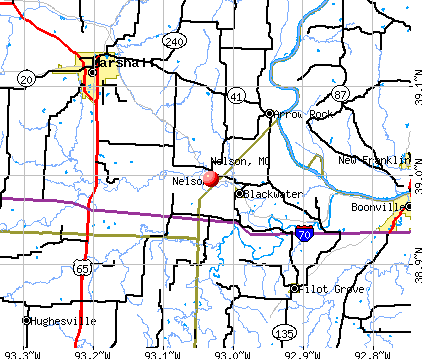 Nelson, MO map