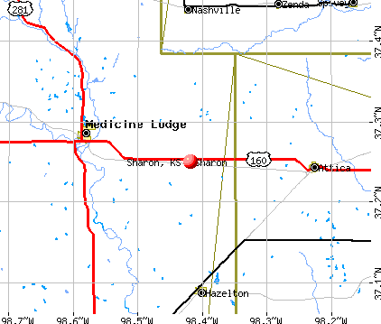 Sharon, KS map
