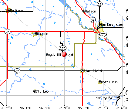Boyd, MN map