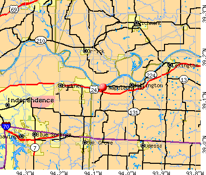 Napoleon, MO map