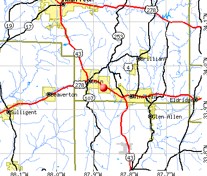Gu-Win, AL map