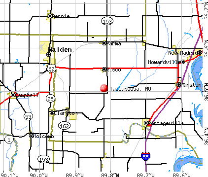Tallapoosa, MO map