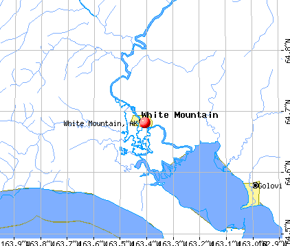 White Mountain, AK map