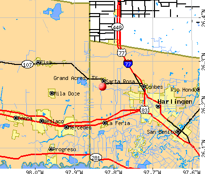 Grand Acres, TX map