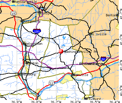 Washingtonville, PA map
