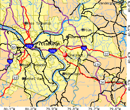 Chalfant, PA map