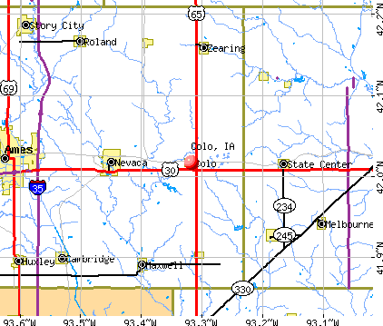 Colo, IA map