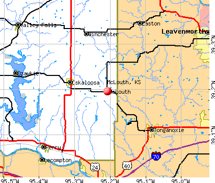 McLouth, KS map